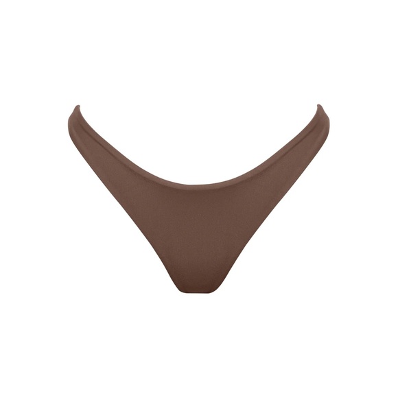 Lea Brown Bikini Top and Bikini High Cut Cheeky Bottoms XS 2 - Picture 5 of 14